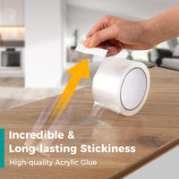 Tangkula Heavy Duty Packing Tape, 72 Rolls, Total 4724 Yards