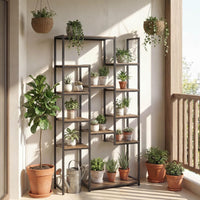 Tangkula 71” Tall Bookshelf with 12 Storage Shelves & Heavy-Duty Metal Frame