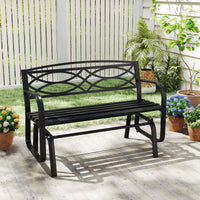 Tangkula 2-Person Outdoor Glider Bench