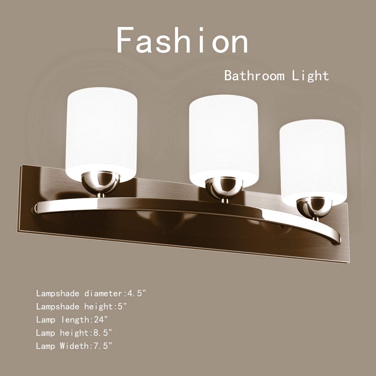 Tangkula Bathroom Vanity Lamp Shade Lamp Cover for Glass Wall Sconce Pendant Lamp