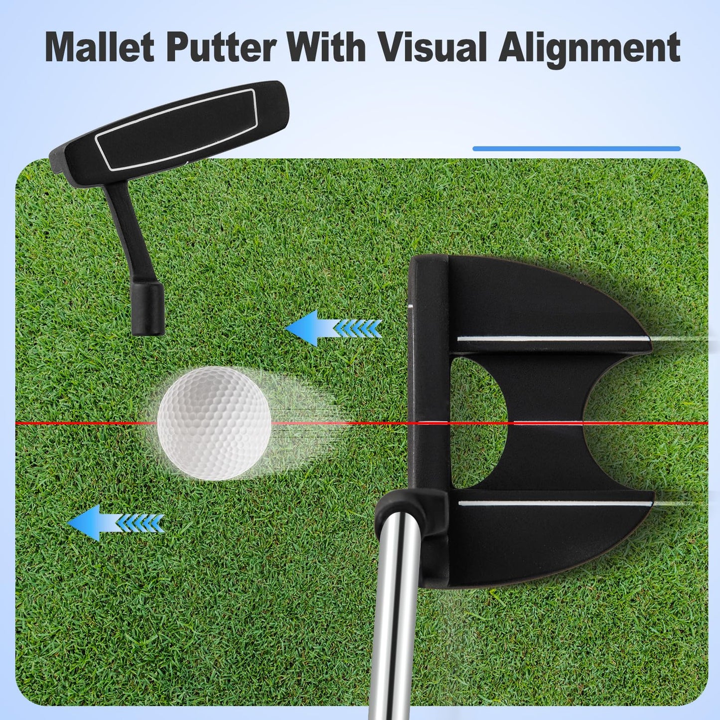 Tangkula 9/10/12 Pieces Men's Complete Golf Clubs Set