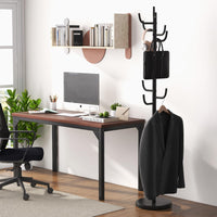 Tangkula Coat Rack Freestanding Heavy Duty Metal Coat Tree