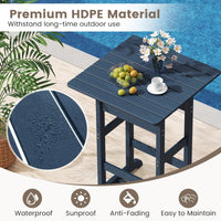 Tangkula 3-Piece Patio HDPE Bar Set