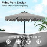 Tangkula 9 FT Patio Umbrella with Crank Handle