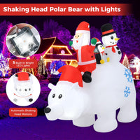 Tangkula 8 FT Christmas Inflatable Santa Claus