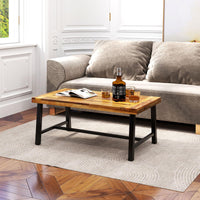 Tangkula Table Basse d'Extérieur en Bois d'Acacia