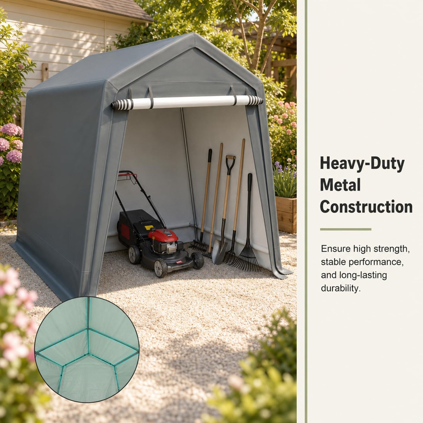 Tangkula 8.3 x 14 FT Heavy Duty Outdoor Storage Shed