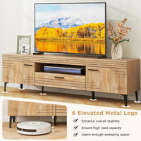 Tangkula Mid Century Modern TV Stand for 65 Inch TVs