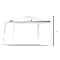 Tangkula 10'x10' Outdoor Patio BBQ Wedding Party Events Heavy Duty Folding Portable Camping Tent