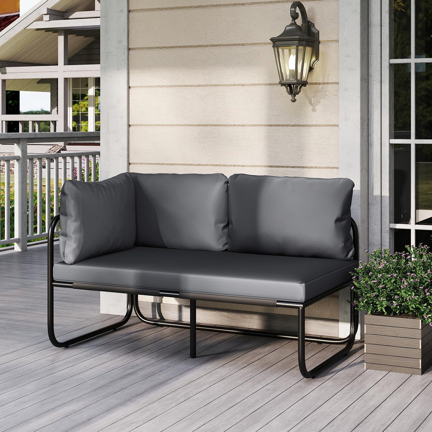 Tangkula  Outdoor Double Chair Furniture for Garden