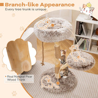 Arbre à chat moderne Tangkula avec poteau à griffer pour chatons d'intérieur
