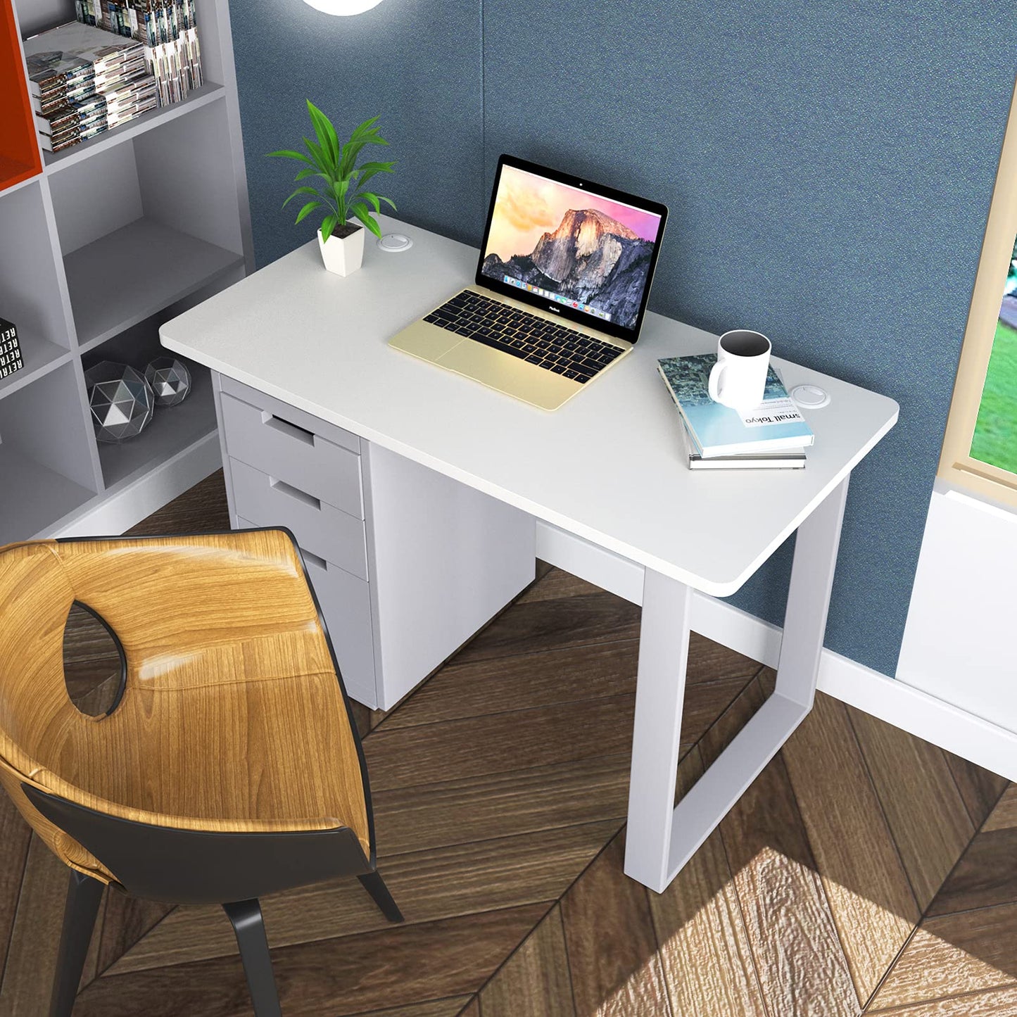Tangkula Universal Wood Table Top for Standard & Sit to Stand Desk Frame