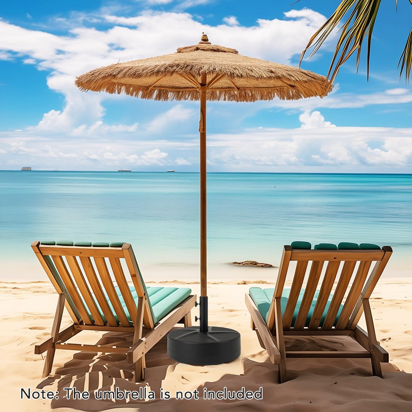 Tangkula Patio Umbrella Base 88LBS Capacity Water & Sand Fillable Market Table Umbrella Stand