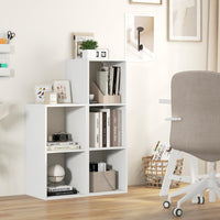 Tangkula 3-Cube Bookcase, 4-Tier Bookshelf with Open Compartments