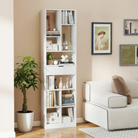 Tangkula 71” Tall Bookcase with Drawer Modern Bookshelf(1/2)