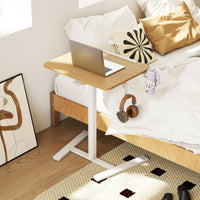Tangkula Chariot de bureau mobile pliable avec plateau inclinable à 90°