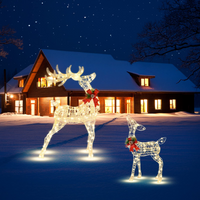 Tangkula Lighted Christmas Reindeer