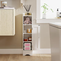 Tangkula Bathroom Storage Cabinet with Door for Small Spaces