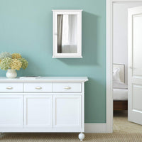 Tangkula Mirrored Bathroom Cabinet, Wall Mount Storage Cabinet with Single Door