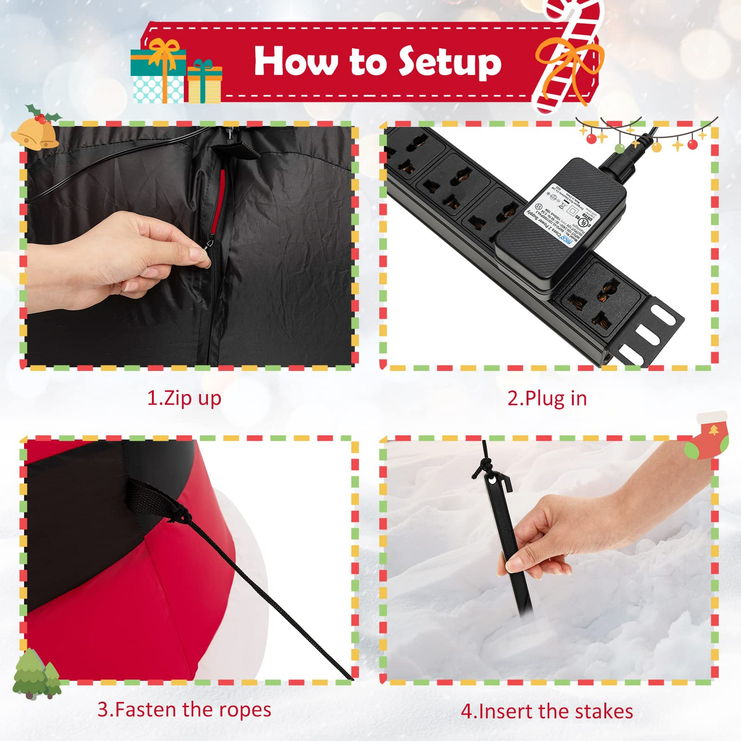 Tangkula Indoor & Outdoor Holiday Decor for Christmas Party