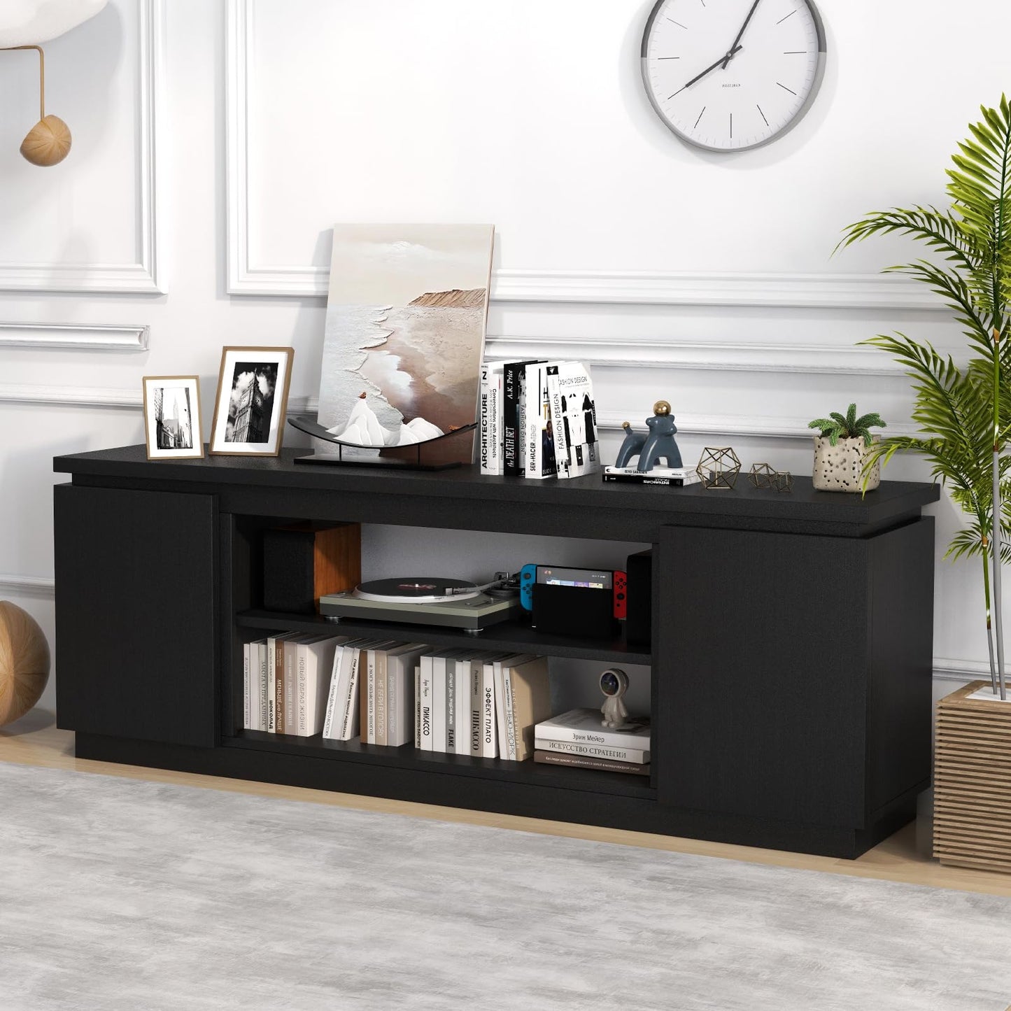 Tangkula TV Stand for 75 80 inch TV