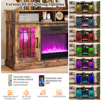Tangkula Fireplace TV Stand for 40 Inch TV