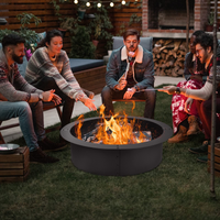 Tangkula Fire Pit Ring, 36-Inch Outer