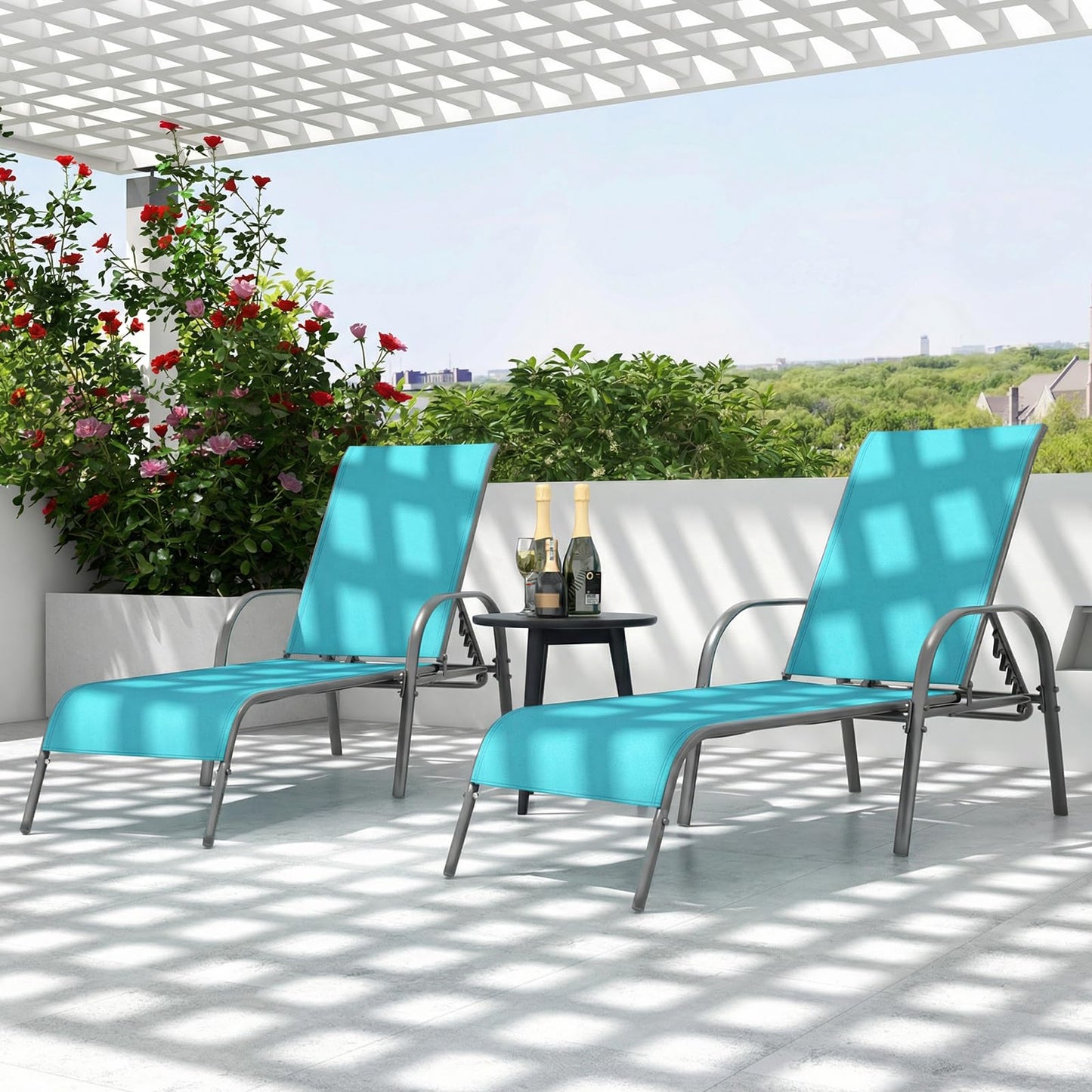 Tangkula Lounge Chair Outdoor Patio Chaise Lounge(1/2)