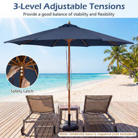 Tangkula 9 FT Patio Umbrella Outdoor Table Market Umbrella