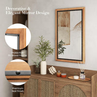 Tangkula 22" x 36" Inch Farmhouse Wall Mirror