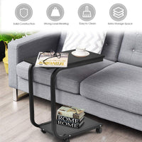 Tangkula C Table Sofa Side Table for Living Room