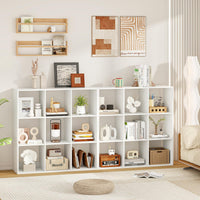 Tangkula 9-Cube Bookcase, 4-Tier Bookshelf with Open Compartments