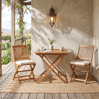 Tangkula 32-Inch Solid Teak Wood Folding Outdoor Table