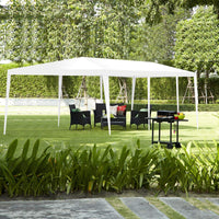 Tangkula 10'x30' Outdoor Canopy Tent Heavy Duty Party Wedding Event Tent Sturdy Steel Frame with 5 Removable Sidewalls Waterproof