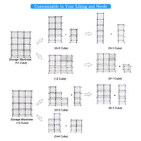 Wire Storage Cubes, Metal Grids Book Shelf