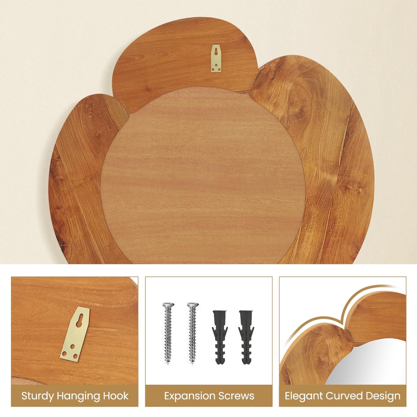 Tangkula Irregular Wall Mirror（29 Inch）