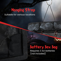 Tangkula Halloween Hanging Animated Zombie Prisoner Decoration Sound-Activated