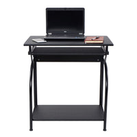 Tangkula Dorm Study Table Computer Desk for Small Space Black