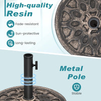 Tangkula 30 lbs Heavy Duty Umbrella Base