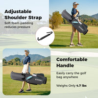 Tangkula Golf Cart Bag Lightweight Golf Bag with 14-Way Divider Top