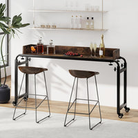 Tangkula Overbed Desk with Wheels for Bedroom