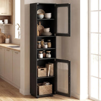 Tangkula 67” Tall Bathroom Cabinet, Slim Floor Storage Cabinet