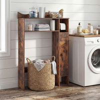 Tangkula Over The Toilet Storage Cabinet with Toilet Paper Holder