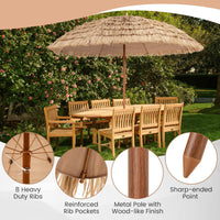 Tangkula 8Ft Tiki Patio Umbrella for Garden