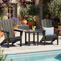 Tangkula Outdoor Adirondack Side Table| 18" Heavy Duty HDPE Patio End Table(1/2)