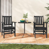 Tangkula HDPE Patio Dining Chairs Set of 2/4 with Wide Armrests