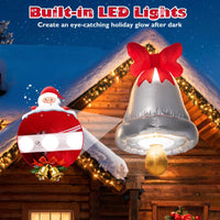 Tangkula 6.1 FT Giant Inflatable Christmas Bell Outdoor Decoration
