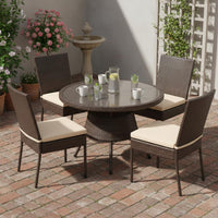 Tangkula Wicker Patio Chairs Set of 4