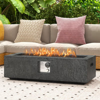 Tangkula 42.5” Propane Gas Fire Pit, 50,000 BTU Smokeless Fire Pit for Outside Patio