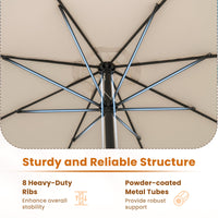 Tangkula Patio Umbrella for Garden Backyard Pool
